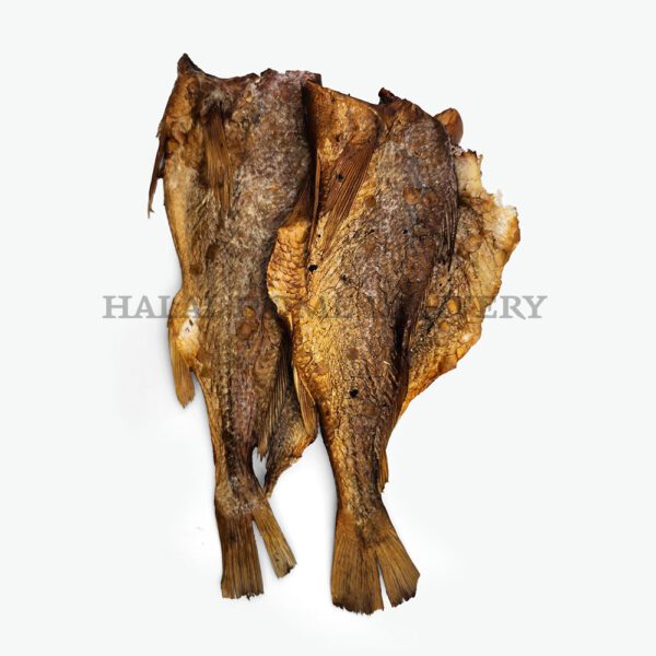 Savor halal excellence with our Halal Smoked Croaker Banga,